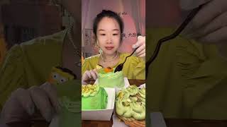 ASMR🍰Eat Matcha Dessert🍰 soft and waxy sound 크림 케ց 먹방 MUKBANG Satisfaction [upl. by Lustig]