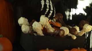 Chocolate Covered Pretzel and Marshamallow Bones for Halloween [upl. by Ricarda]