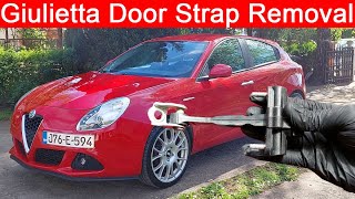 Alfa Romeo Giulietta Door Strap Stop Removal and Replacement [upl. by Remmus130]