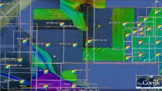 Bathymetry Attributed Grid in Google Earth Ver2 [upl. by Ruosnam]