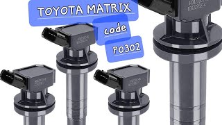 Toyota matrix bad ignition coil FIXED [upl. by Lecroy]