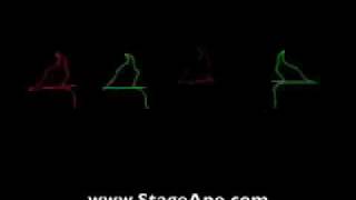 JAGUAR 4 Beam Laser Show Video 2 from Stage Ape Lighting [upl. by Zitella]