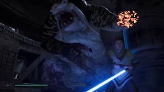 Jedi Fallen Order  Rabid Jotaz Zeffo Miniboss Jedi Grand MasterNo Damage [upl. by Llebyram]