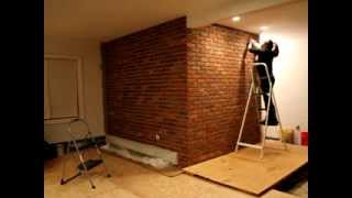 Brick Love Mortaring a brick wall really fast [upl. by Hajidak]