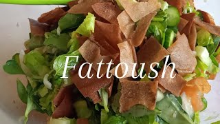 Fattoush Salad RecipeLebanese StyleLebanon🇱🇧 [upl. by Itsirhc726]