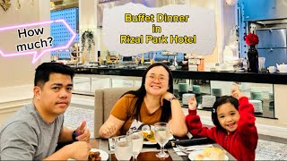 Buffet Dinner in Rizal Park Hotel Manila  Team Delfin CL [upl. by Thaine645]