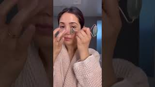 How to use a face jade roller faceroller skincareroutine facialskincare [upl. by Lorraine]