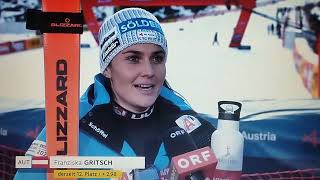 Franziska Gritsch Interview Sölden 2024 [upl. by Gemoets]