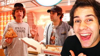 I TRIED DAVID DOBRIKS PIZZA [upl. by Anomar]