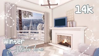 Bloxburg  Winter Starter House  14k  Nogamepass  Le Yuii [upl. by Huppert]