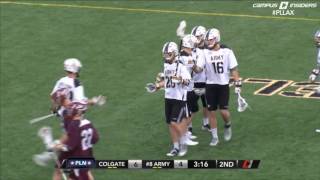 Army Mens Lacrosse Cole Johnson Goal vs Colgate 32517 [upl. by Aelanna]