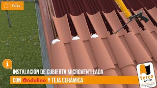 VEREA SYSTEM  Instalación de teja curva en seco sobre sistema SIATE de Cubierta Onduline [upl. by Eilis]