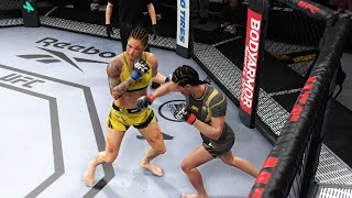 UFC 277  Julianna Pena vs Amanda Nunes  Womens Bantamweight Title Bout 73022  UFC 4 Sim [upl. by Huskamp]