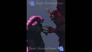 Destoroyah vs Evolved Godzilla and Shimo  Animation Part 15 shorts [upl. by Tnomed47]