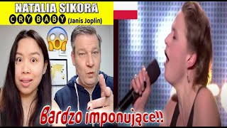 IMPRESSIVE  Natalia Sikora  Cry Baby  Janis Joplin Dutch couple REACTION [upl. by Breena216]