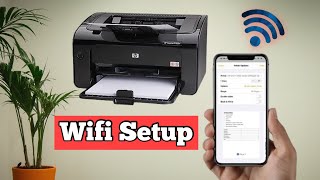 HP LaserJet P1102w Wifi Setup I mobile se print kaise nikale I connect hp printer to wifi [upl. by Bobinette]