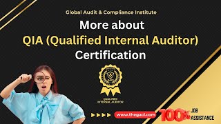 Join GACI amp Unlock future in internal audit with QIA Certification enroll now qia internalaudit [upl. by Clio]