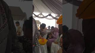 The atmosphere of attending a wedding reception in the village nikah resepsi event villagelife [upl. by Gibert]