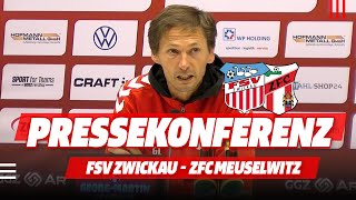 FSV TV  Pressekonferenz  FSV Zwickau  ZFC Meuselwitz 21 11 [upl. by Gaynor]