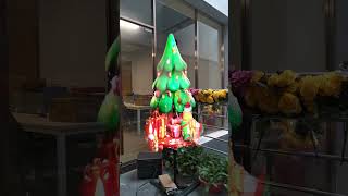 Christmas Tree 3d ledfan leddisplay holographic christmastree advertising fyp [upl. by Macegan]