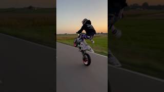 Big Stepper 😈 viral bike biker supermoto enduro4stroke sunset summer motorcycle fyp exc [upl. by Ellened]