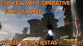 SWTOR Onslaught 60 Concealment Operative  Solo Ranked fiestas [upl. by Reames]