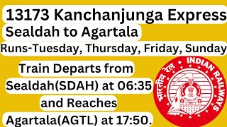 Kolkata Sealdah to Agartala13173 Kanchanjunga Express [upl. by Htaek894]