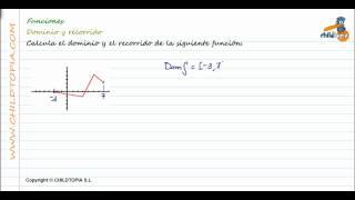 Funciones Dominio y recorrido 3º de ESO matemáticas [upl. by Wynny]