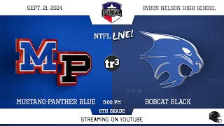 NTFL Youth Football  MP Blue at Bobcat Black 5th Grade921500 PByron HS Game Field 1 [upl. by Devona739]