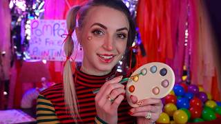 ASMR  PomPom Does Your Face Paint amp Clown Makeover [upl. by Ginelle765]