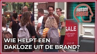 Geef jij geld aan een dakloze  Mensenkennis [upl. by Nanis]