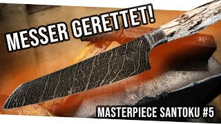 Versautes Messer retten Aus Schrott noch Gold gemacht MASTERPIECE SANTOKU 5 [upl. by Fusuy]