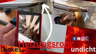 Dickes Heizungsrohr undicht  Das Leben als Heizungsbauer [upl. by Cummins]