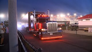 NASCAR HAULERS LEAVE DARLINGTON [upl. by Josh69]