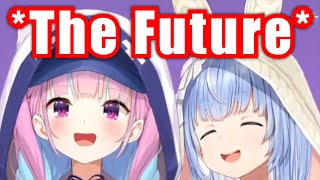 The Future Of AquPeko Mios Fortune Telling【HololiveUsada PekoraMinato AquaOokami Mio】 [upl. by Hsakaa]