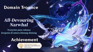 AllDevouring Narwhal  Domain Trounce Weekly Boss Genshin Impact  Achievement [upl. by Akemahc]