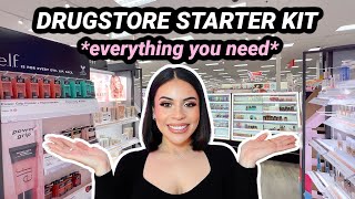 Drugstore Starter Kit For Beginners ✨ Everything YOU NEED best affordable makeup [upl. by Ru]