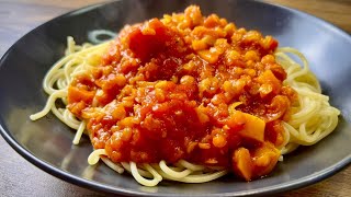 Beste Vegetarische Linsen Bolognese mit Spaghetti – Einfaches amp Leckeres Rezept [upl. by Becket643]