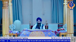 20 July 24  Gurdwara Sahib Glenwood Sydney [upl. by Mila]