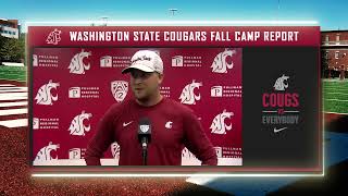 WSU Football Ben Arbuckle after Fall Camp 8923 [upl. by Zola885]