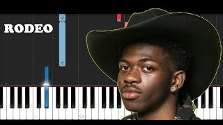 Lil Nas X  Rodeo ft Cardi B Piano Tutorial [upl. by Fidole934]