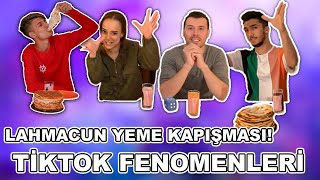 TİKTOK FENOMENLERİ İLE LAHMACUN YEME KAPIŞMASI  Nurseli Aksoy Kadirwtf Mehmet Demircan [upl. by Willner]