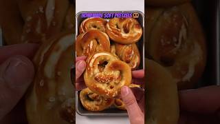 HOMEMADE SOFT PRETZELS RECIPE – LINK IN DESCRIPTION shorts recipe pretzels [upl. by Roon]