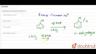 Salicylaldehyde can be prepared from phenol by [upl. by Katrina]