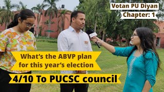 PUCSC Elections 2024 ABVPs Plan and strategy Allegations Votan PU Diyan abvp panjabuniversity [upl. by Arvonio195]