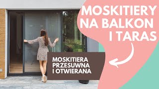 Moskitiery na balkon i taras moskitiera przesuwna i na zawiasach Nasze Domowe Pielesze [upl. by Ivanah425]