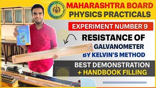 Resistance of Galvanometer by Kelvins Methods Class 12 Physics Practical  HSC Board 2021 [upl. by Somerville217]