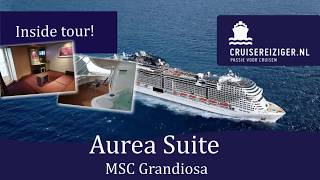 MSC Grandiosa  Aurea Suite [upl. by Elbring323]