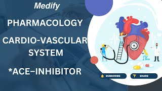 ACE–INHIBITORS CARDIO VASCULAR SYSTEM PHARMACOLOGYCVS PHARMACOLOGY MedifyMBBS [upl. by Mehalek470]