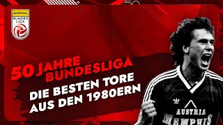 50 Jahre Bundesliga Die besten Tore aus den 1980ern [upl. by Anamuj]